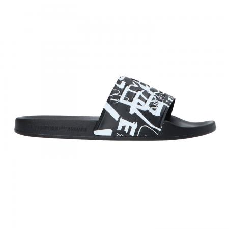 Scarpe Mare Uomo Beachwear Ea7 monogram Nero