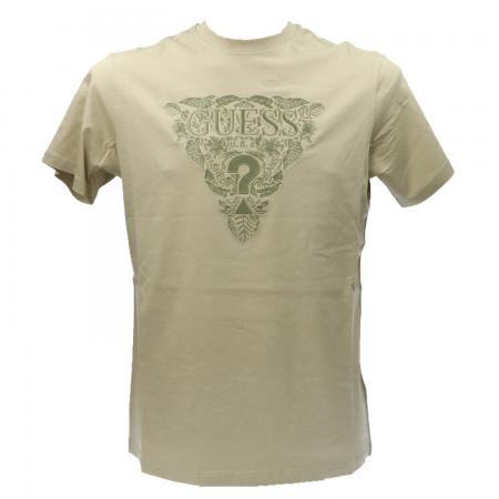 T Shirt Uomo SS CN FLOWER EMBRO TEE Verde