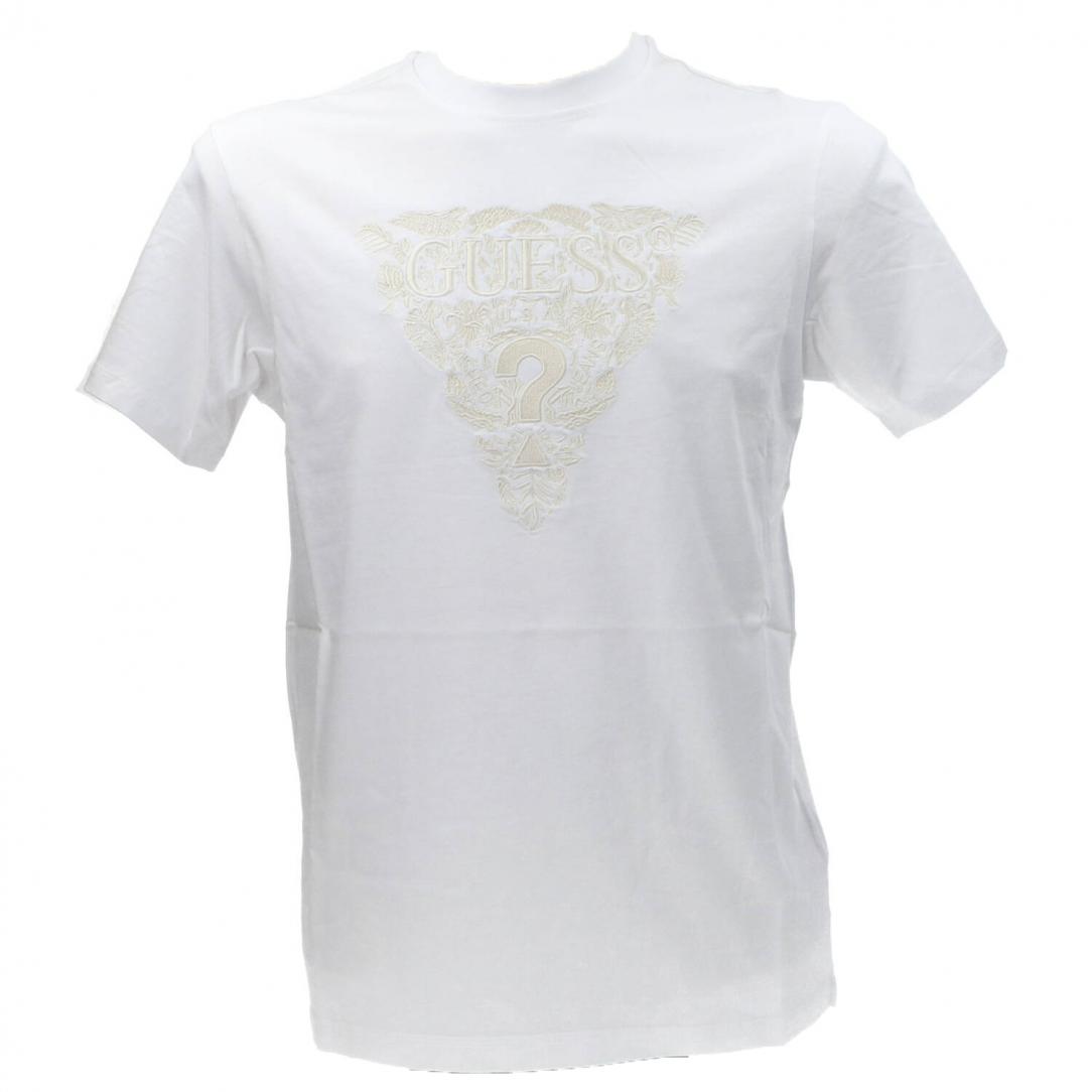 SS CN FLOWER EMBRO TEE Bianco SS CN FLOWER EMBRO TEE Bianco 1