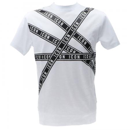T Shirt Uomo T-SHIRT C/STAMPA A STRISCE...