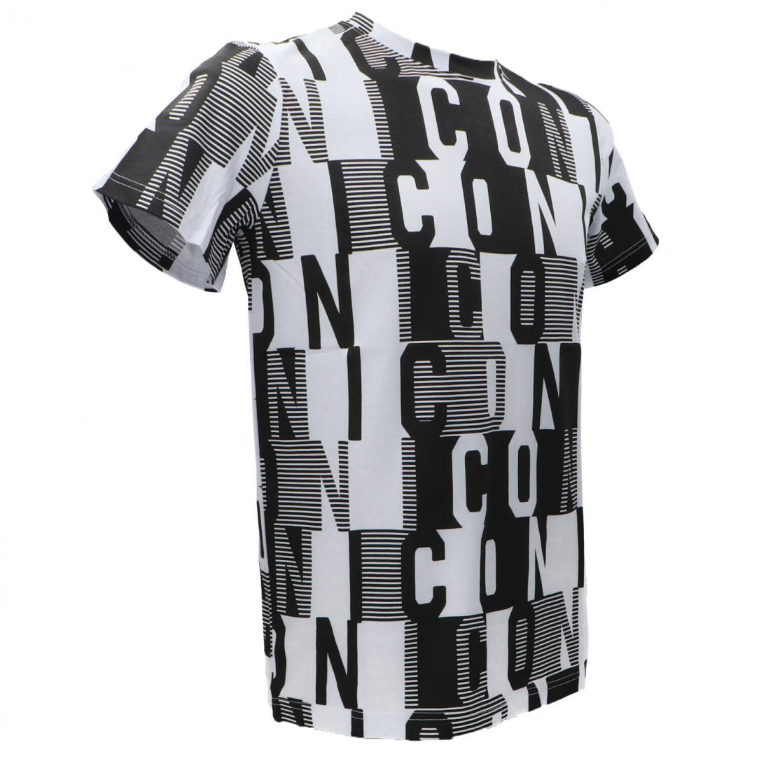 T-SHIRT ALL OVER Bianco Nero T-SHIRT ALL OVER Bianco Nero 2
