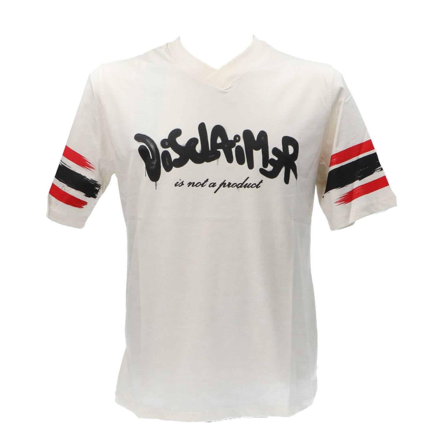 Disclaimer T-shirt T-shirt MAGLIA IN JERSEY 54889 Bianco Panna
