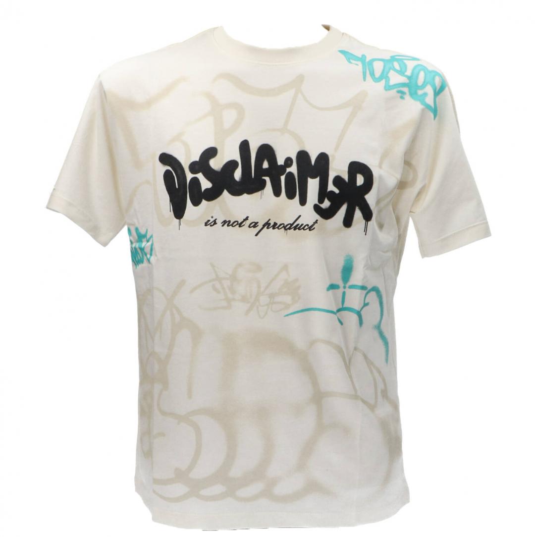T-SHIRT UOMO JERSEY 54897 Bianco Panna T-SHIRT UOMO JERSEY 54897 Bianco Panna 1