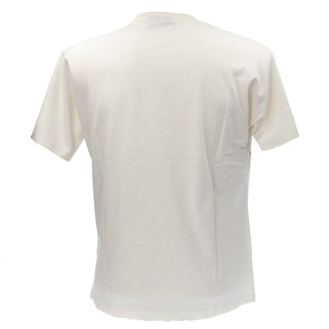 T-SHIRT UOMO JERSEY 54897 Bianco Panna T-SHIRT UOMO JERSEY 54897 Bianco Panna 3