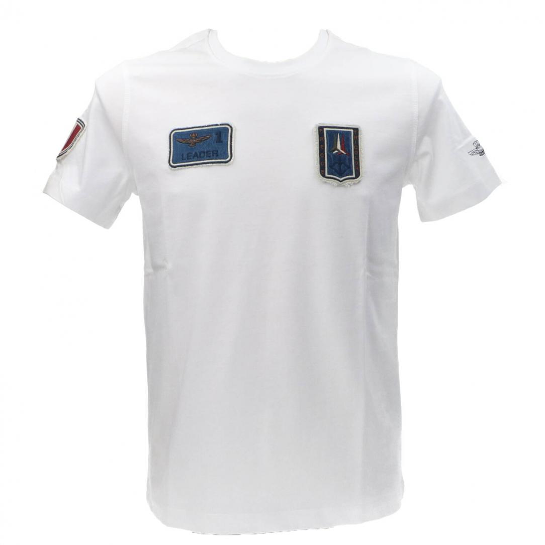 T-SHIRT PATCH DENIM TS2411J634 Bianco T-SHIRT PATCH DENIM TS2411J634 Bianco 1