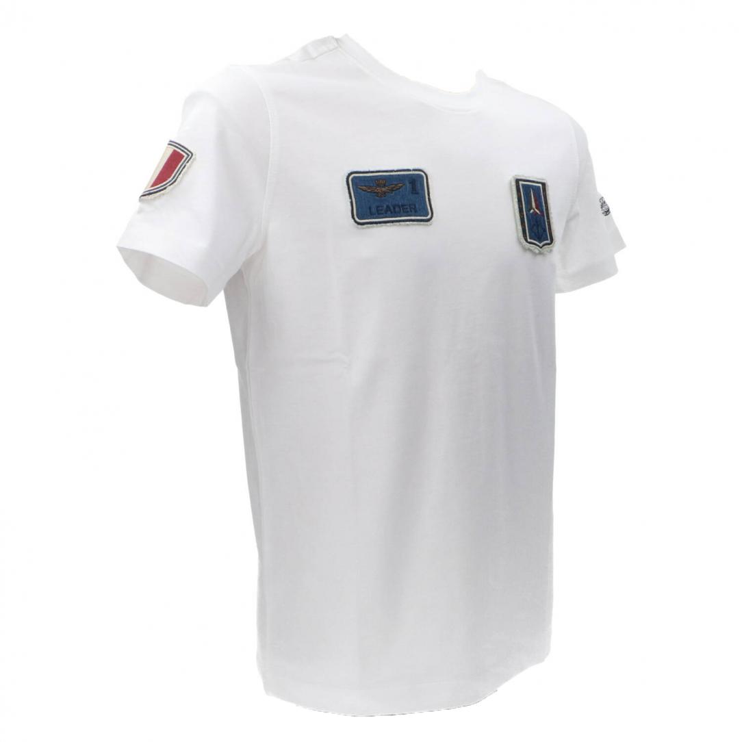 T-SHIRT PATCH DENIM TS2411J634 Bianco T-SHIRT PATCH DENIM TS2411J634 Bianco 2
