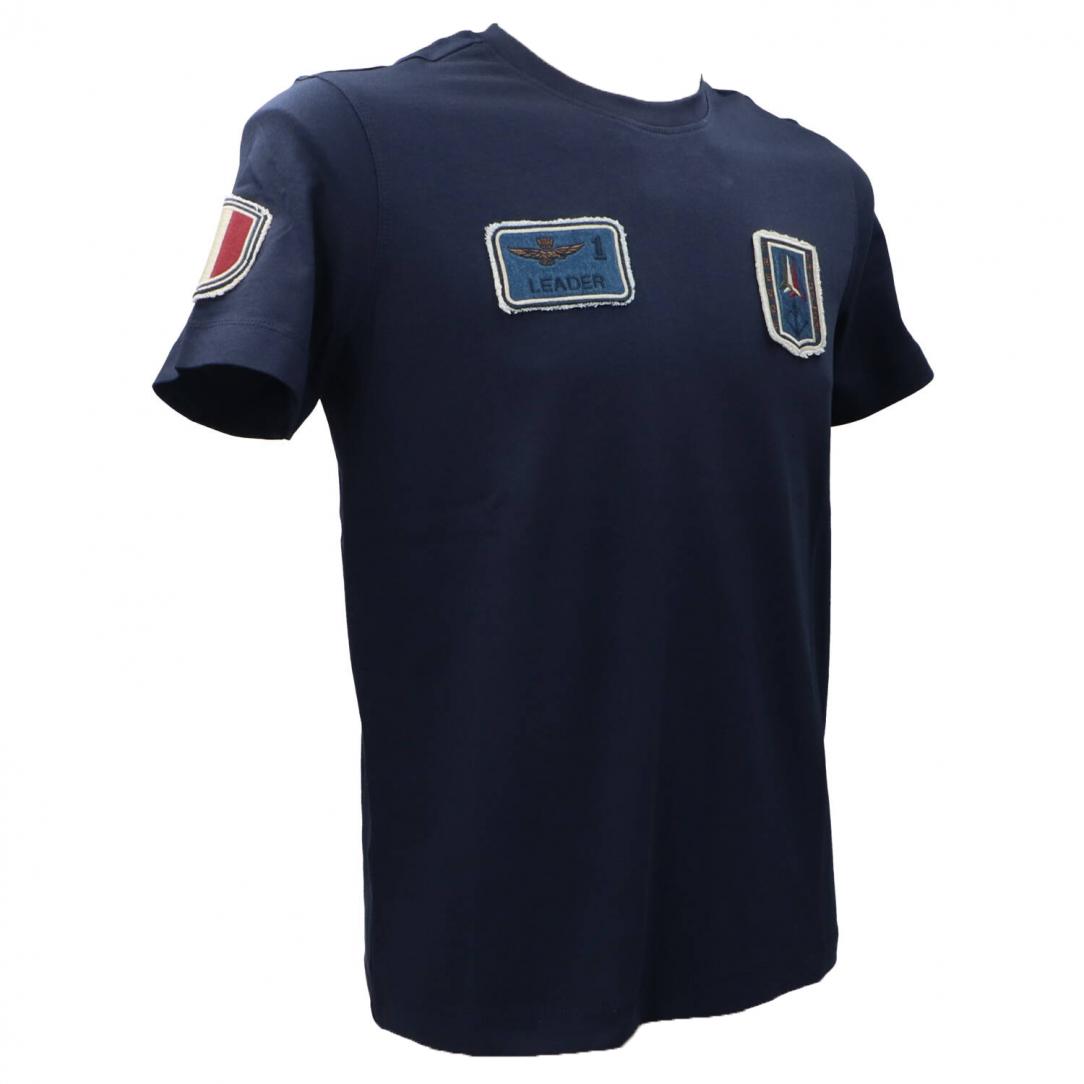 T-SHIRT PATCH DENIM TS2411J634 Blu T-SHIRT PATCH DENIM TS2411J634 Blu 2