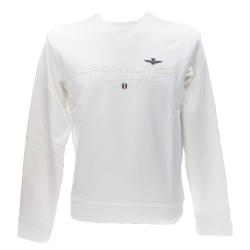 Aeronautica Militare Felpe Felpe FELPA GIROCOLLO 251FE1985F539 Bianco