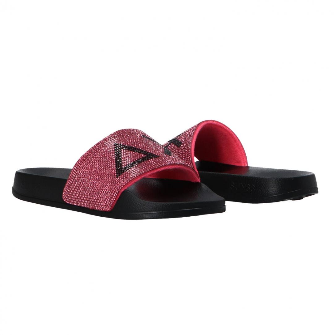 SLIPPERS LOGO WOMAN Nero fucsia SLIPPERS LOGO WOMAN Nero fucsia 3