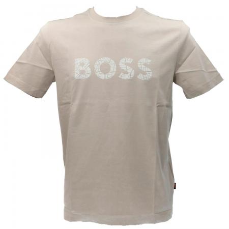 T Shirt Uomo TE_LOGOTEXTURE Beige