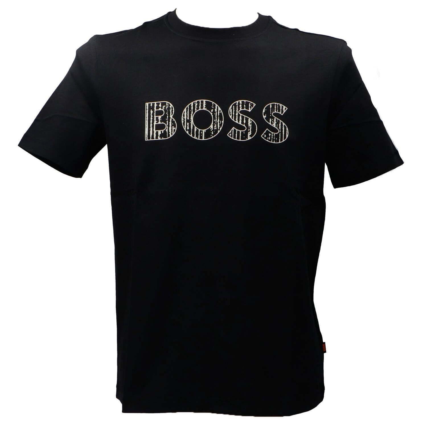 Boss T-shirt T-shirt TE_LOGOTEXTURE Nero