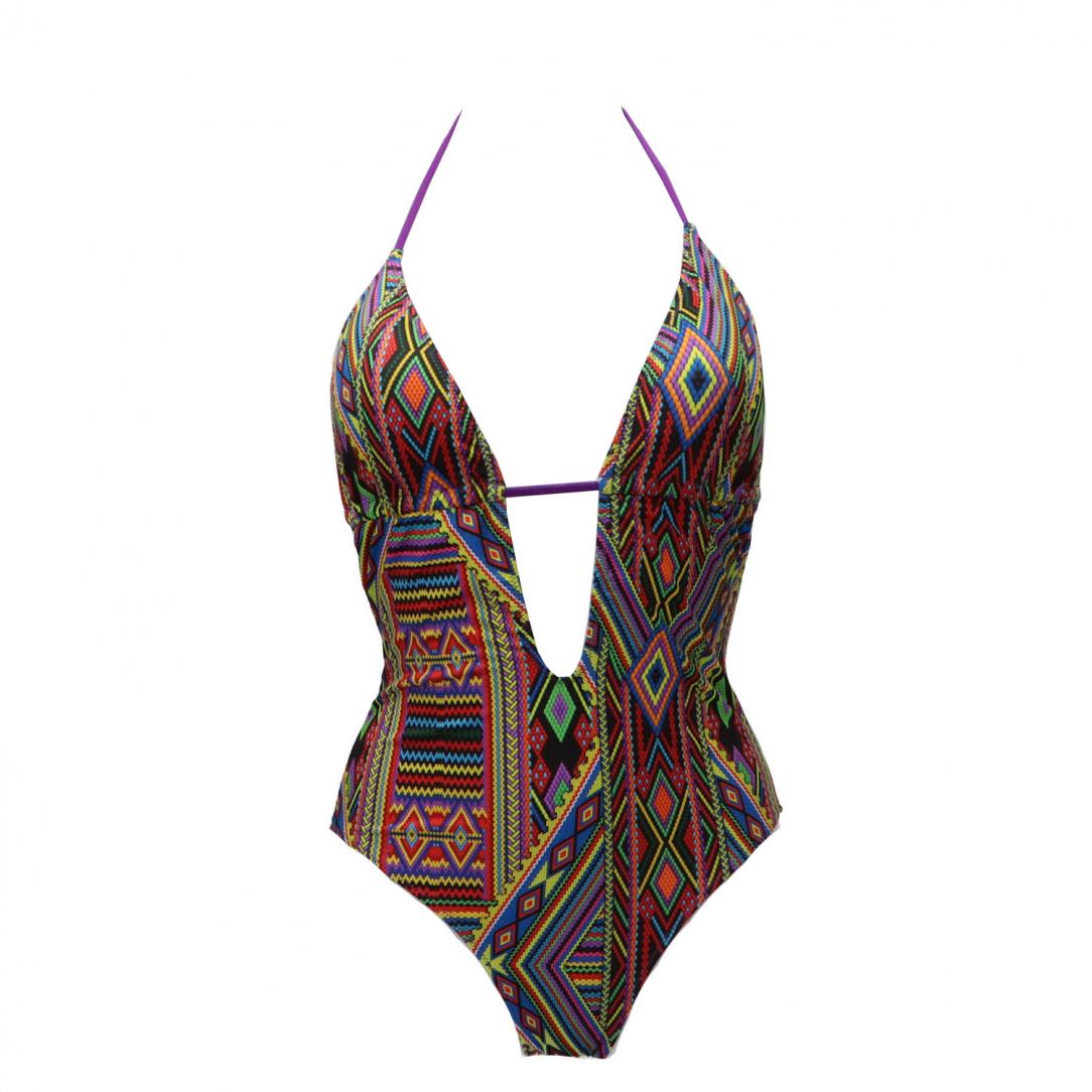 INTERO MONOKINI Viola Multicolore INTERO MONOKINI Viola Multicolore 3