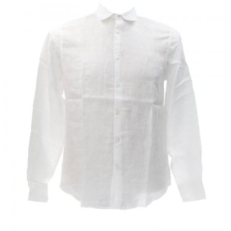 CAMICIA LINO CE985SS Bianco