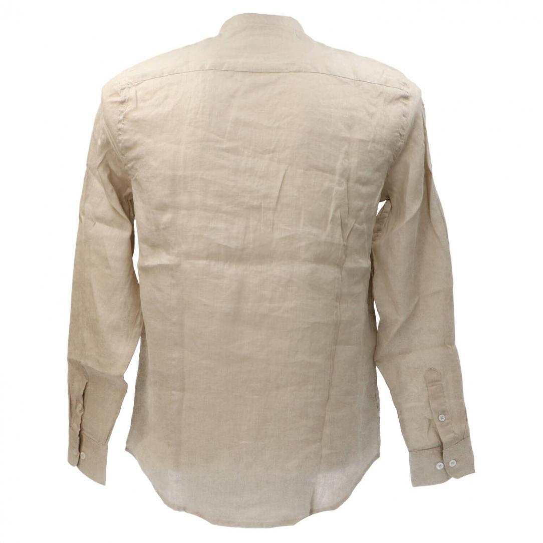 CAMICIA COREANA LINO CE986SS Beige CAMICIA COREANA LINO CE986SS Beige 3