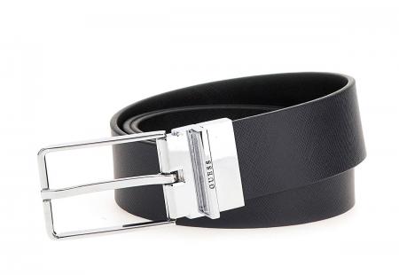 Cinture Uomo AGUEDA REV & ADJ H35 Nero Blu