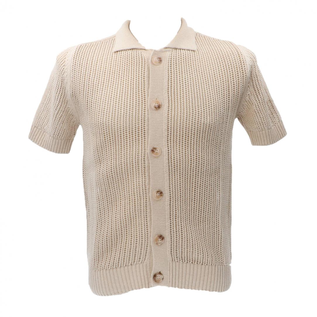 TRAFORATO CARDIGAN ME2984SS Beige TRAFORATO CARDIGAN ME2984SS Beige 1