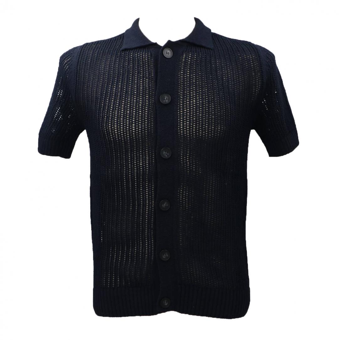 TRAFORATO CARDIGAN ME2984SS Blu TRAFORATO CARDIGAN ME2984SS Blu 1