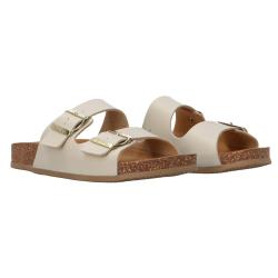 Sandali Stony doppia fibbia Bianco panna