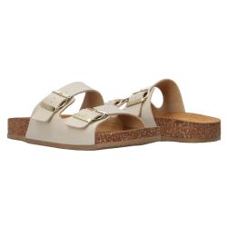 Sandali Stony doppia fibbia Bianco panna