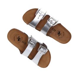 Sandali Berry doppia fibbia platform Argento