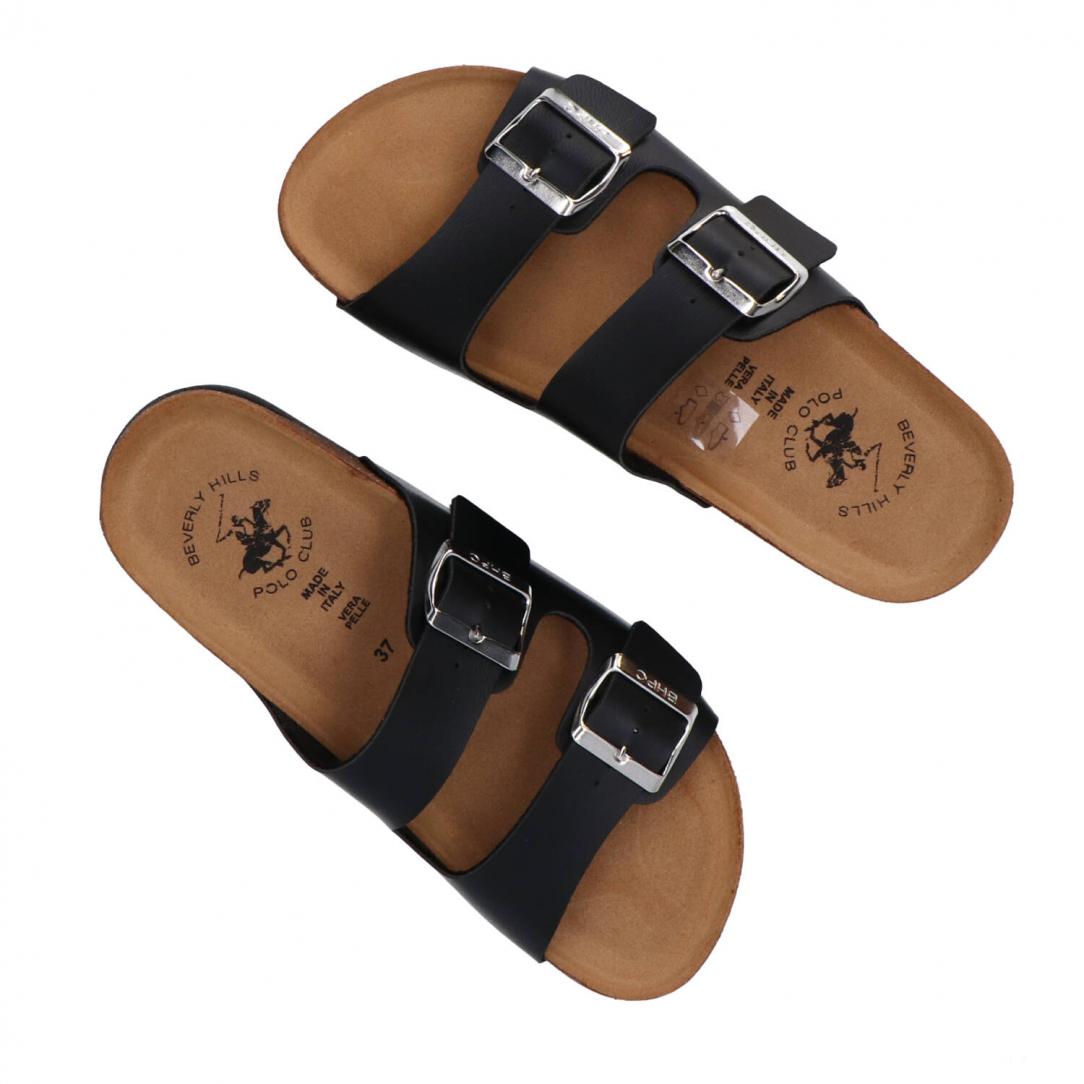 Platform Cristal 501 sandalo con fibbia Nero 5