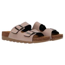 Sandali Berry doppia fibbia platform Beige