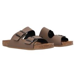 Sandali Stony doppia fibbia Light brown