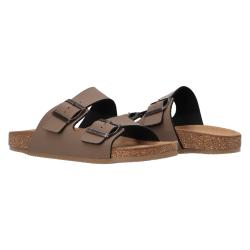 Sandali Stony doppia fibbia Light brown