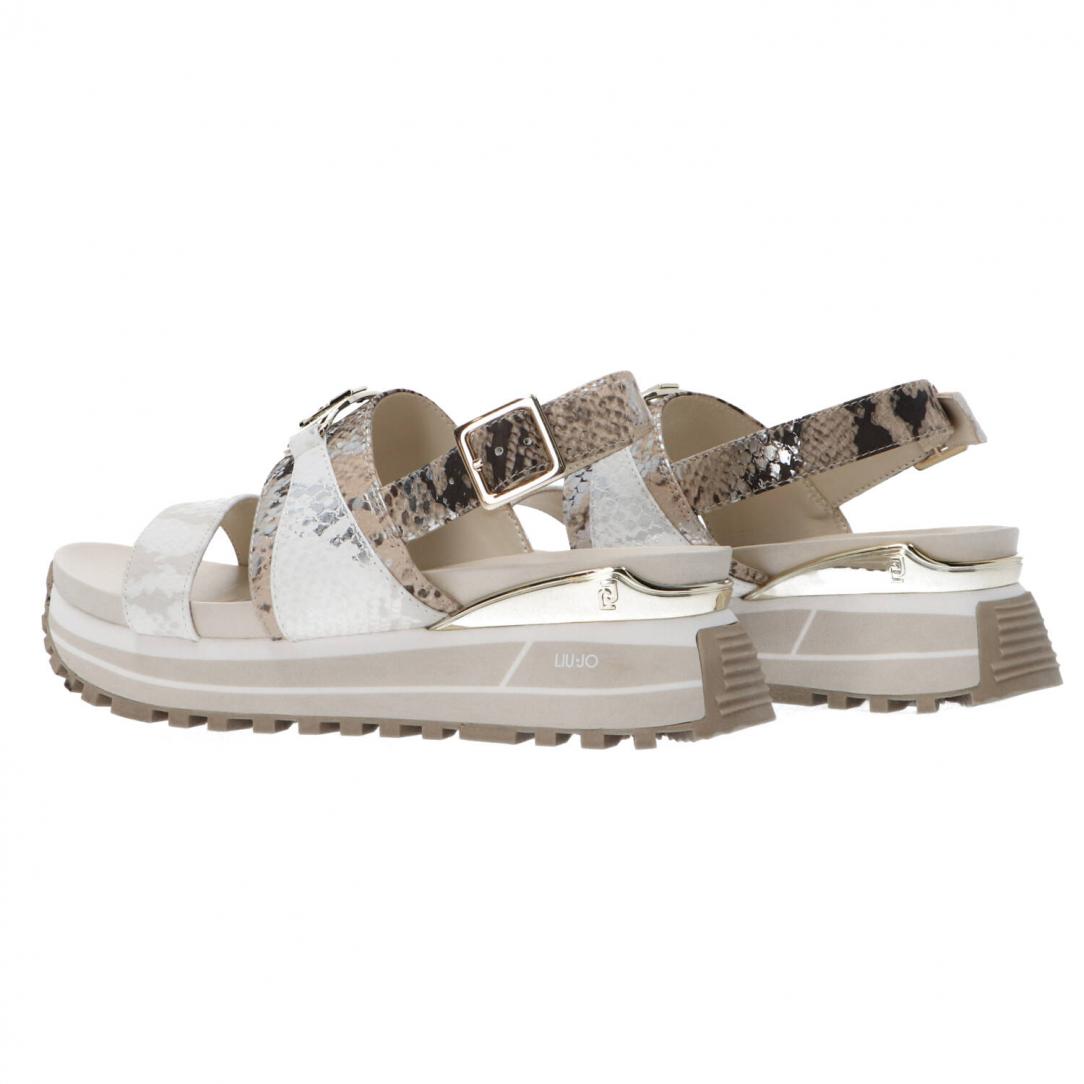 Sandali platform ecopelle Bianco pitone Sandali platform ecopelle Bianco pitone 4
