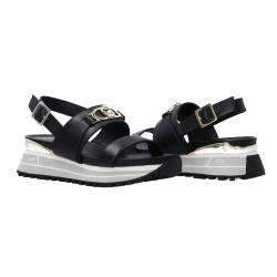 Sandali Sandali platform ecopelle Nero