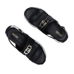 Sandali Sandali platform ecopelle Nero