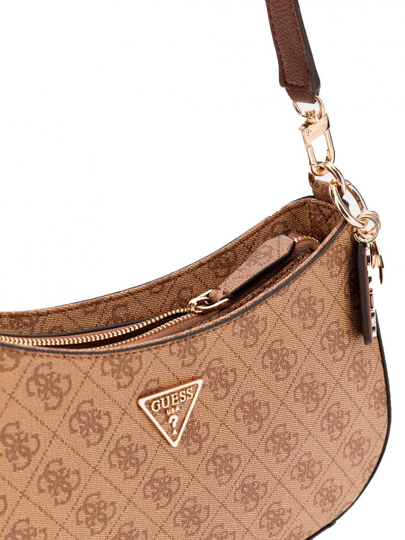 NOELLE TOP ZIP SHOULDER BAG MONOGRAM Beige NOELLE TOP ZIP SHOULDER BAG MONOGRAM Beige 3