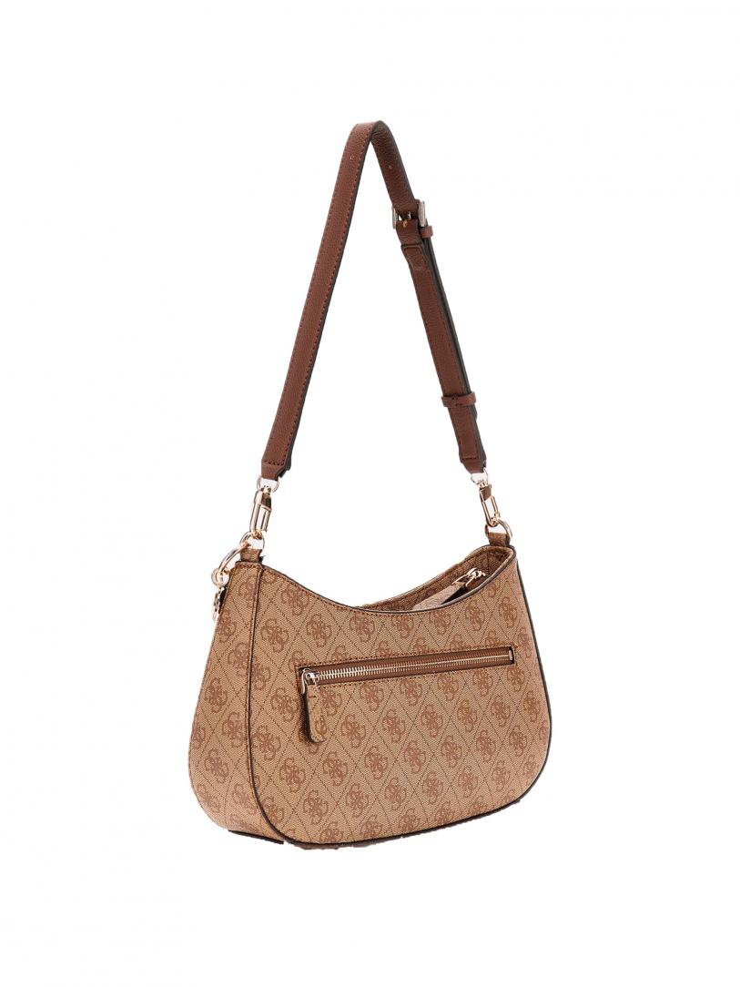 NOELLE TOP ZIP SHOULDER BAG MONOGRAM Beige NOELLE TOP ZIP SHOULDER BAG MONOGRAM Beige 2