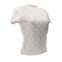 T-shirt LOGO CHAIN ALL OVER T-SHIRT Beige Panna