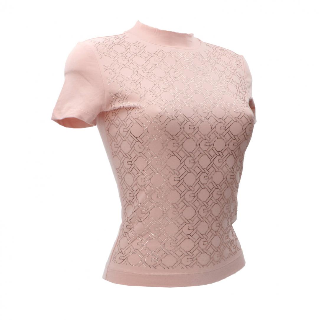 LOGO CHAIN ALL OVER T-SHIRT Rosa LOGO CHAIN ALL OVER T-SHIRT Rosa 2