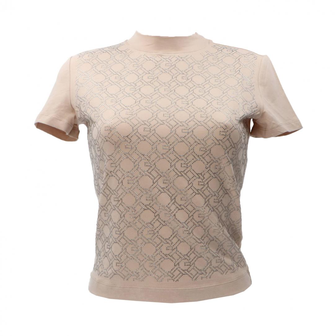 LOGO CHAIN ALL OVER T-SHIRT Beige Beige LOGO CHAIN ALL OVER T-SHIRT Beige Beige 1