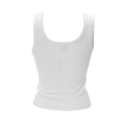 Canotte ECO TRIANGLE BLING RIBBED TANK Bianco