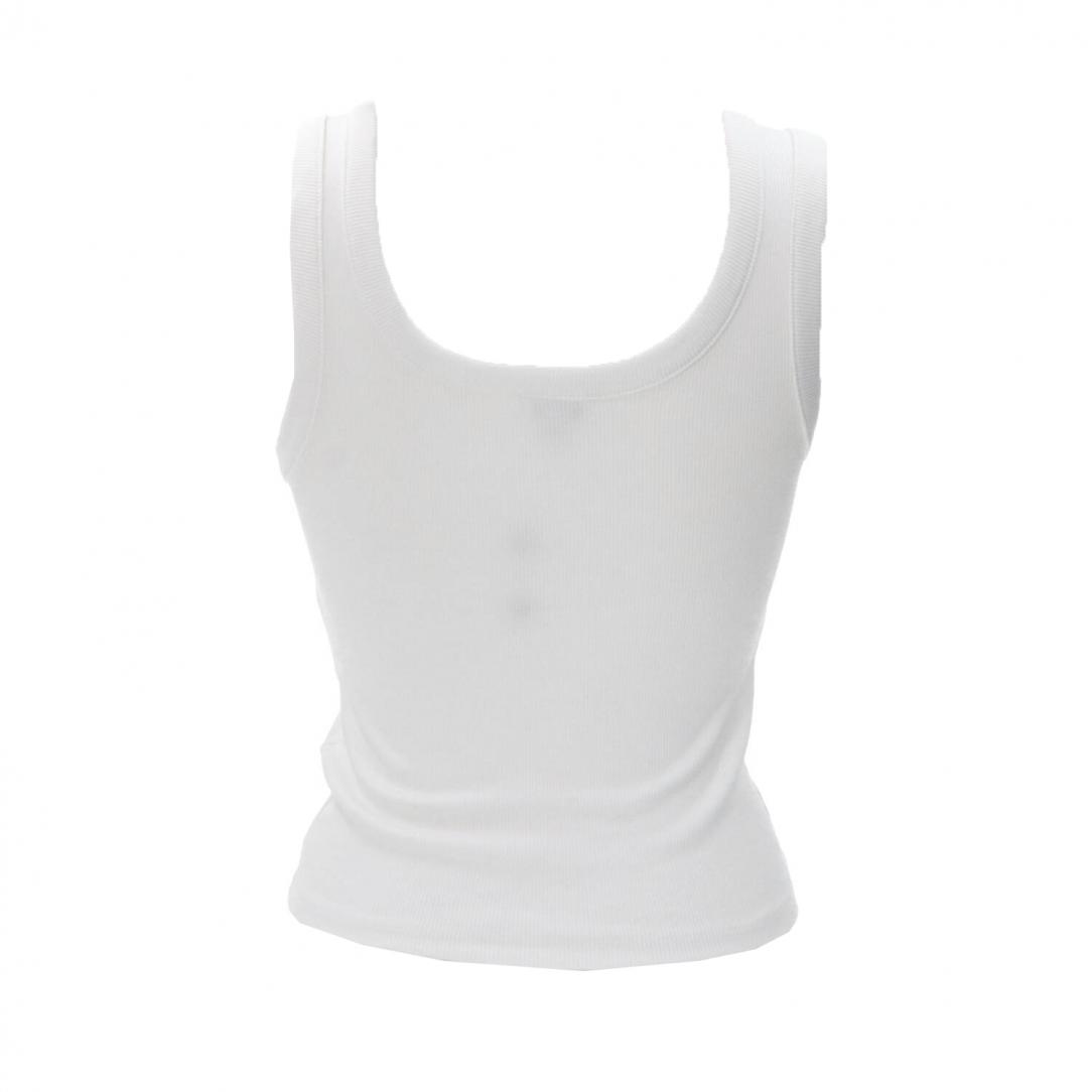 ECO TRIANGLE BLING RIBBED TANK Bianco ECO TRIANGLE BLING RIBBED TANK Bianco 3