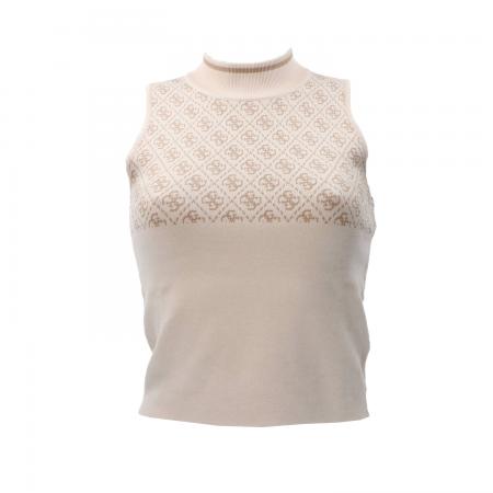 Top Donna 4G LOGO SWEATER TOP Beige