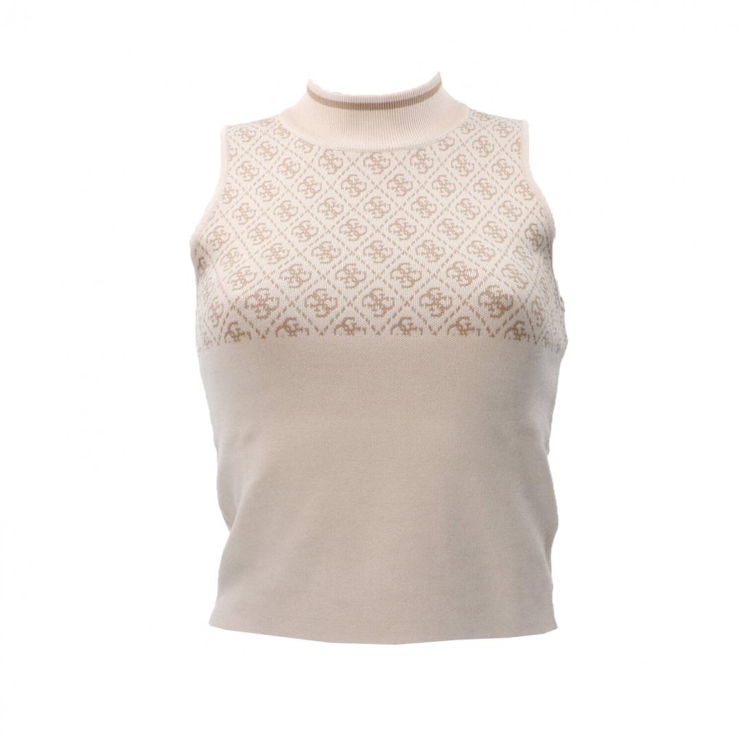 4G LOGO SWEATER TOP Beige 4G LOGO SWEATER TOP Beige 1