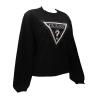 Guess Felpe Felpe CN PYTHON TRIANGLE LOGO FLECEE Nero - Foto 2