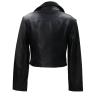 Guess Giubbotti Giubbotti CLEMENCE PU LEATHER JACKET Nero - Foto 3