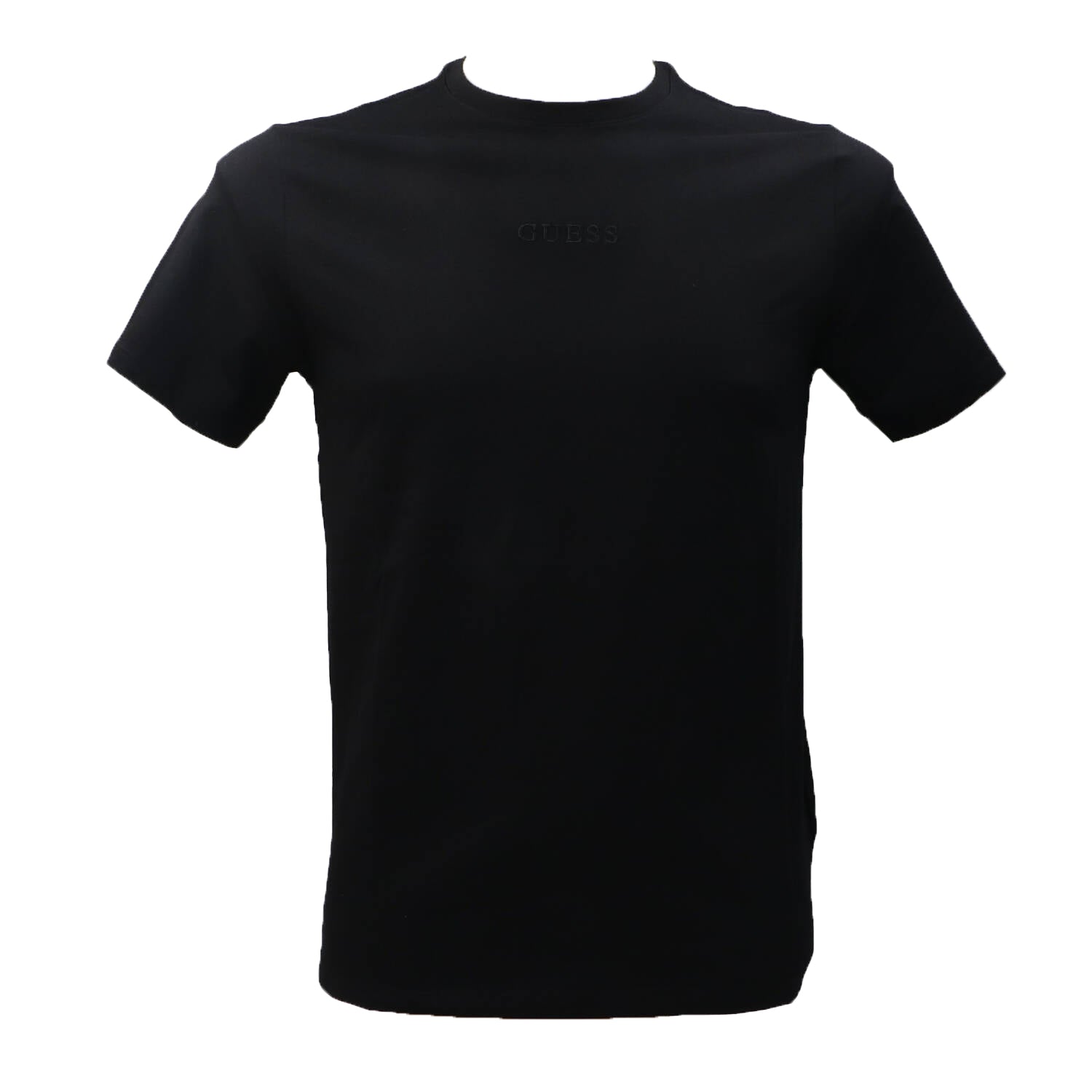 Guess T-shirt T-shirt LOGO RICAMATO T-SHIRT SLIM Nero
