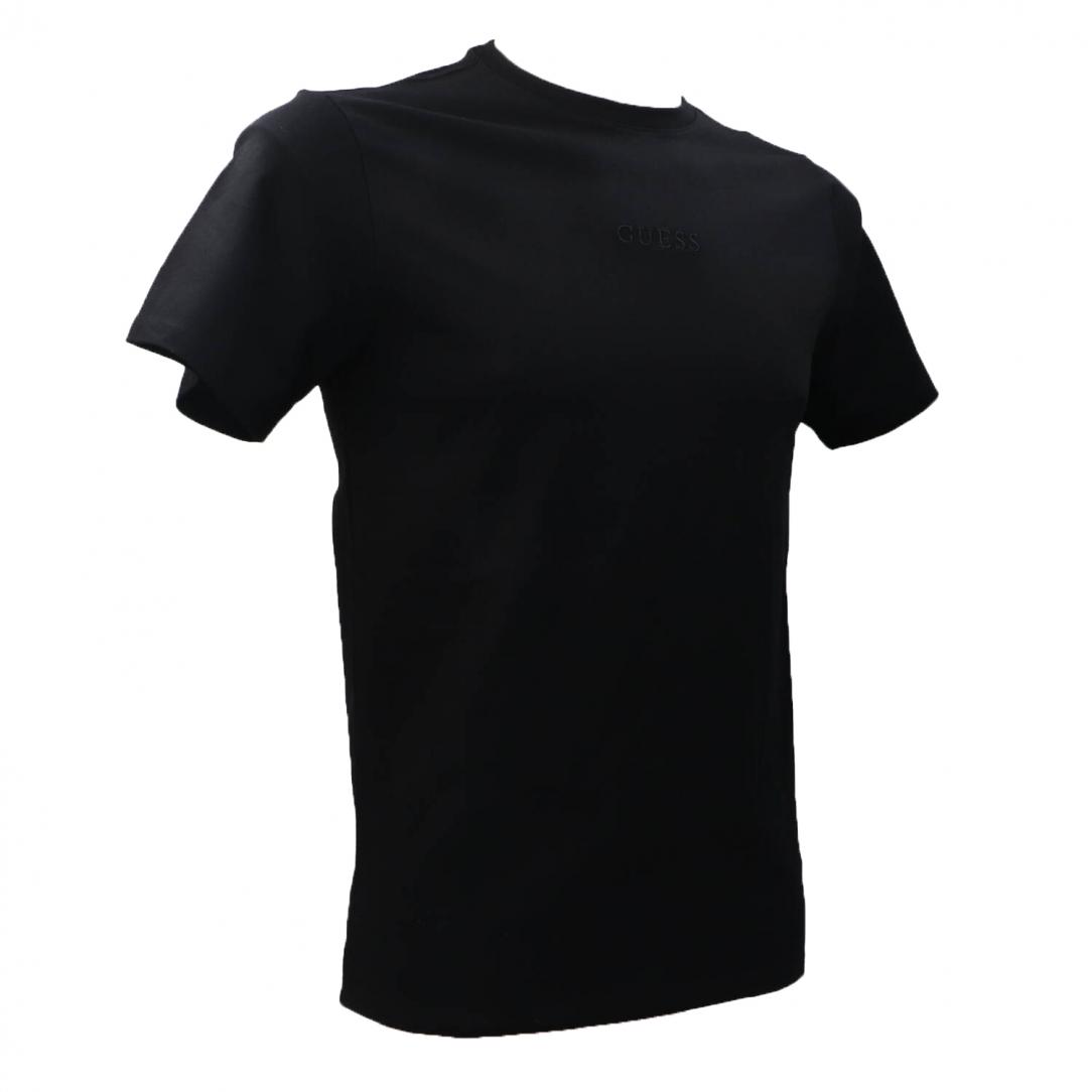 LOGO RICAMATO T-SHIRT SLIM Nero LOGO RICAMATO T-SHIRT SLIM Nero 2