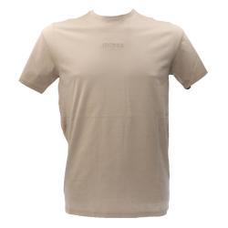 Guess T-shirt T-shirt LOGO RICAMATO T-SHIRT SLIM Beige