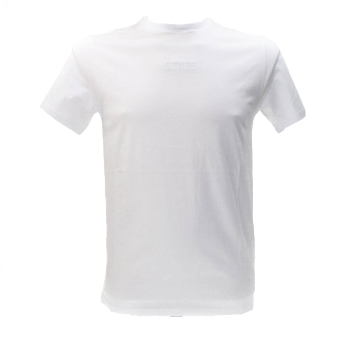 LOGO RICAMATO T-SHIRT SLIM Bianco LOGO RICAMATO T-SHIRT SLIM Bianco 1