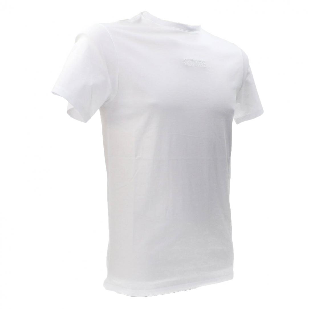 LOGO RICAMATO T-SHIRT SLIM Bianco LOGO RICAMATO T-SHIRT SLIM Bianco 2