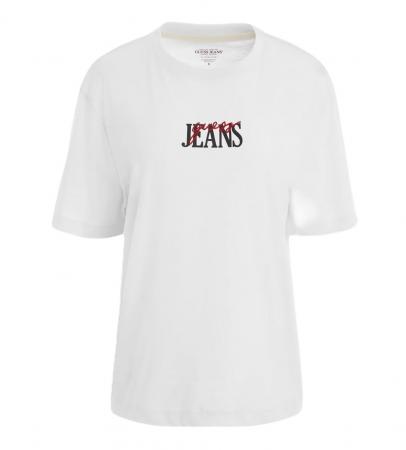 GUESS LOGO TEE WOMEN Bianco