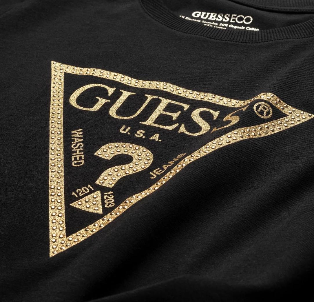 GUESS LOGO TEE WOMEN Nero GUESS LOGO TEE WOMEN Nero 2