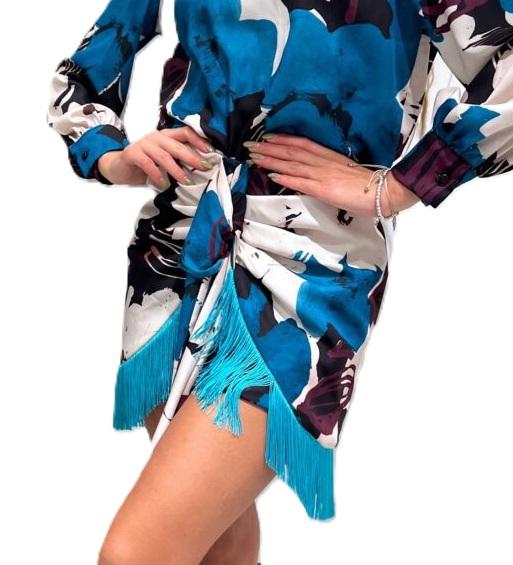 GONNA CON FRANGE Multicolore GONNA CON FRANGE Multicolore 3